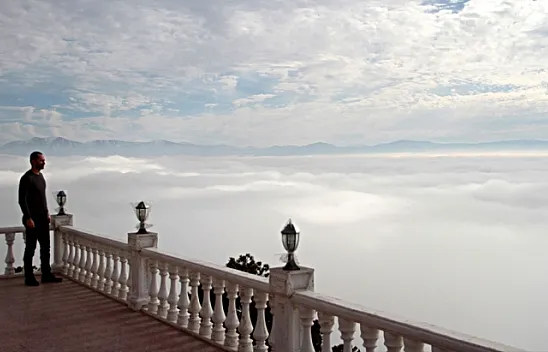 Harput'ta sis kartpostallık görüntüler oluşturdu