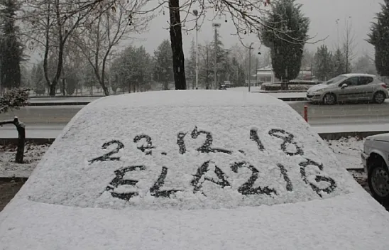 Elazığ'da kar etkisini gösterdi