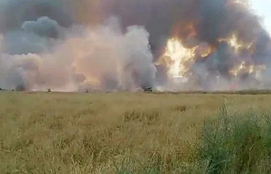 Elazığ'da 500 dönüm ekili tarla yandı