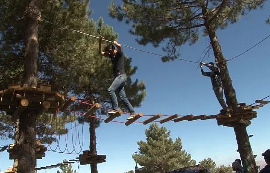 Adrenalin tutkunlarının yeni adresi 'Macera Parkı'