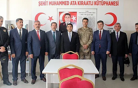 Bağışlanan kitaplarla, şehitlerin isminin verildiği kütüphaneler açıldı