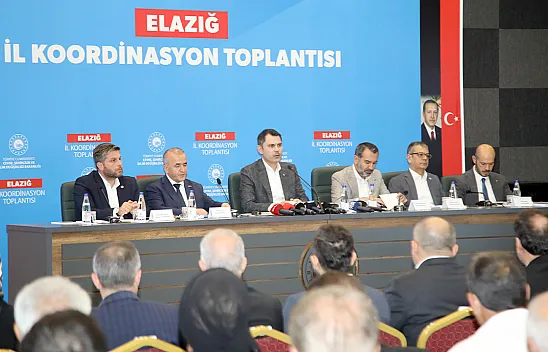 Bakan Kurum Elazığ'da konuştu