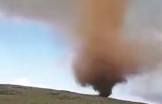 Bingöl'de devasa hortum görüntülendi