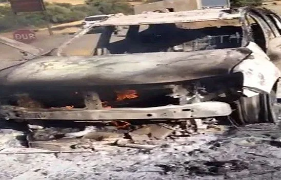 Cip yanarak kül oldu!