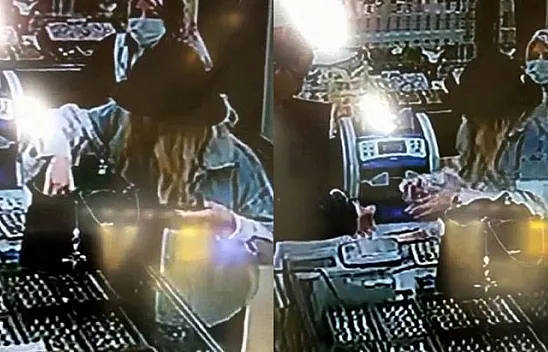 Dolandırılma anı kameralara yansıdı