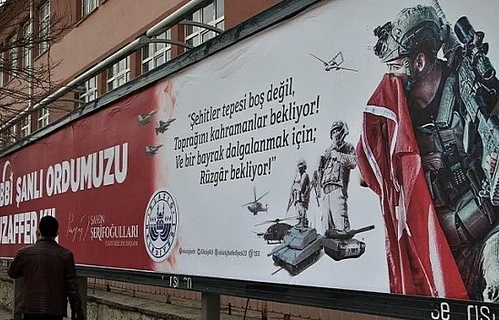 Elazığ 'Şehitler Tepesi Boş Değil' yazılarıyla donatıldı