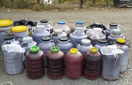 Elazığ'da 1 tondan fazla kaçak içki ele geçirildi