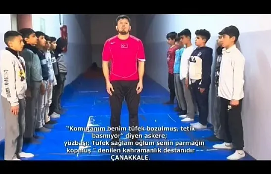 Çanakkale Zaferi'nin yıl dönümünde anlamlı klip