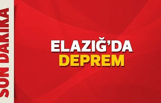 Elazığ'da deprem