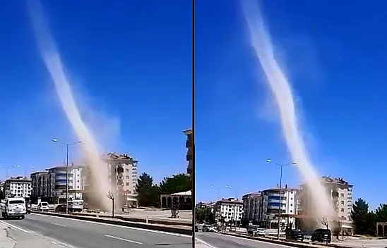 Elazığ'da dev hortum