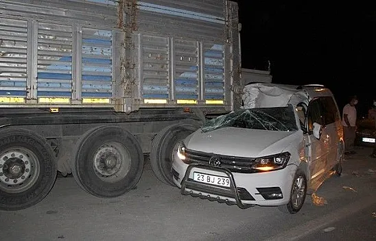 Elazığ'da feci kaza