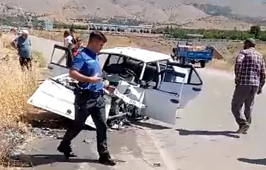 Elazığ'da feci kaza!