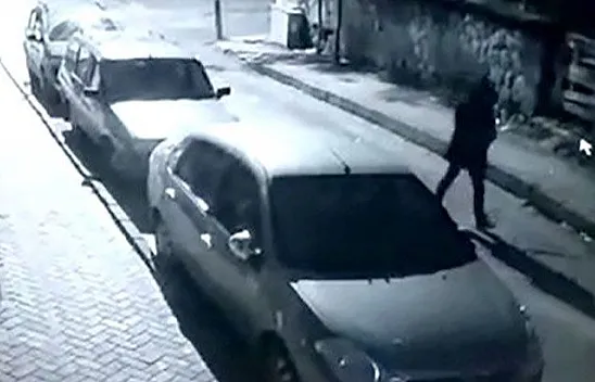 Elazığ'da ilginç olay kameralara yansıdı