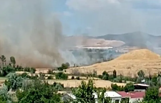 Elazığ'da korkutan yangın!