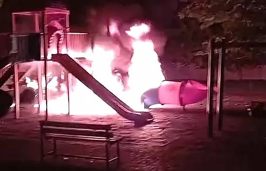 Elazığ'da parka zarar veren 3 şüpheli yakalandı