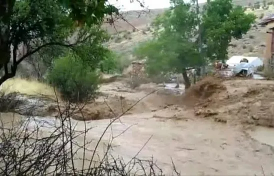 Elazığ'da sel nedeniyle heyelan meydana geldi