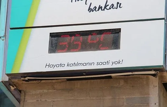 Elazığ'da termometreler 39'u gösterdi