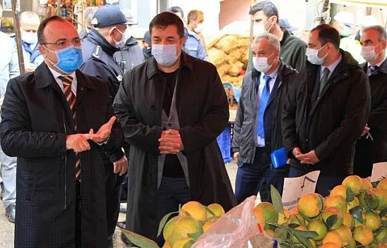 Erkaya Yırık pazara gitti, gülümseten diyaloglar yaşandı