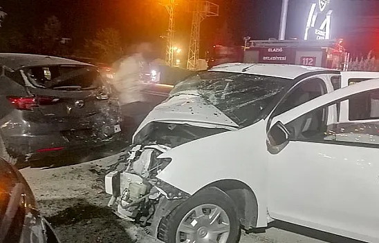 Elazığ'da zincirleme kaza!