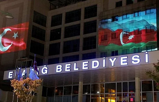 Elazığ'dan Azerbaycan'a bayraklı kardeşlik mesajı