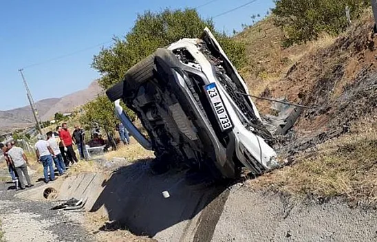 Elazığ Keban karayolunda kaza