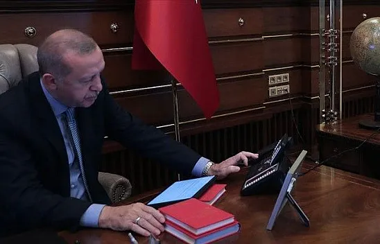 Erdoğan, şehit Korgeneral Erbaş'ın oğlu ile görüştü