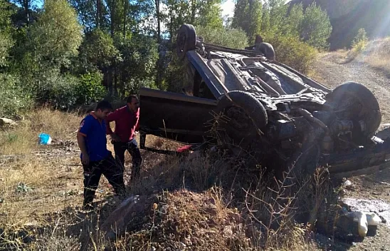 Elazığlı Emniyet Amiri Gümüşhane'de kaza yaptı