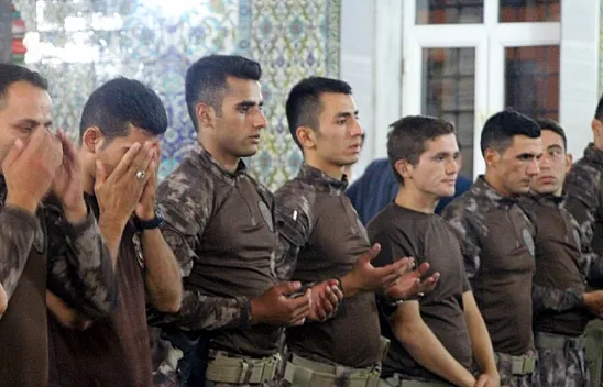 Şehit düşen meslektaşları için mevlit okuttular