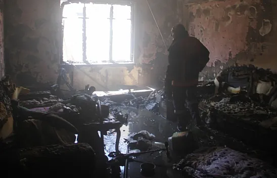 Elazığ'da ev yangını