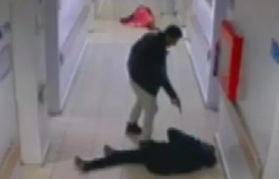 Damat dehşeti saniye saniye kamerada