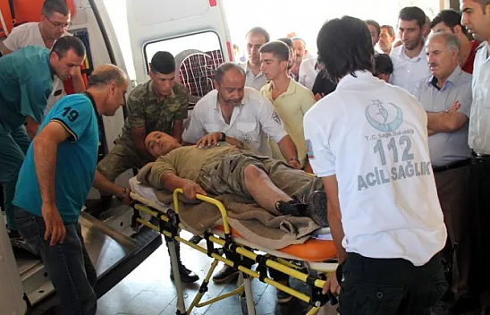 Yaralanan askerler Elazığ'a getirildi