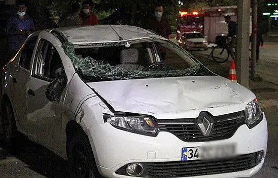 Hazardağlı kavşağında kaza