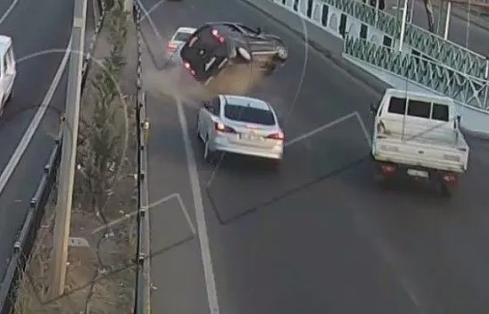 Kaza anları işte böyle görüntülendi