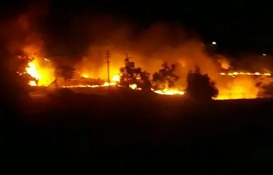 Keban'da korkutan yangın