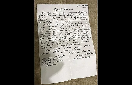 Kocaeli'den Elazığ'a duygulandıran mektup