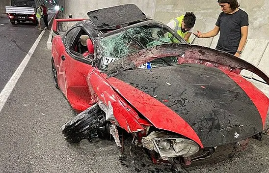 Kömürhan Tüneli'nde kaza