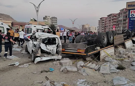 Mardin'de korkunç kaza!