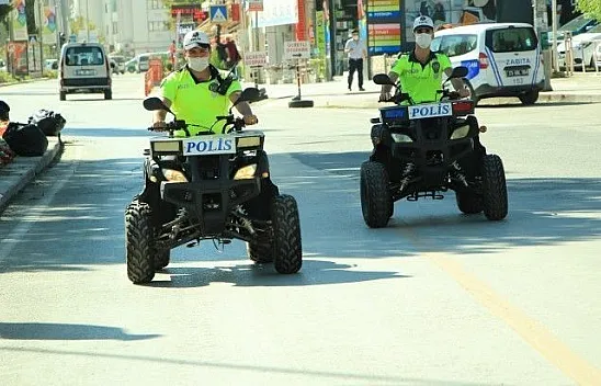 Polisler, ATV  motorlu  denetime başladı