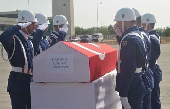 Şehit Uzman Onbaşının naaşı memleketine uğurlandı