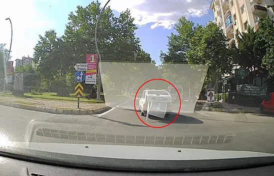 Sürücünün trafikteki tehlikeli yolculuğu