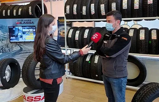 Tarih yaklaşıyor… Elazığ'da kış lastiği yoğunluğu