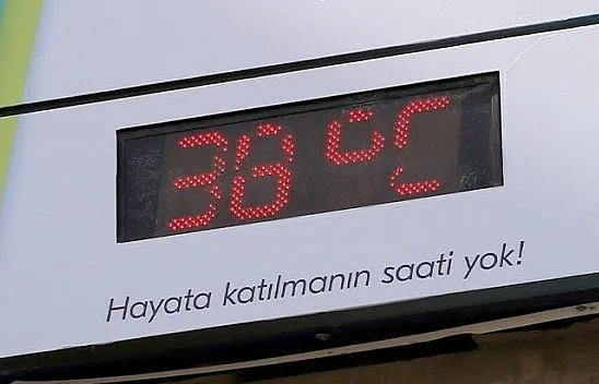 Termometreler 38 dereceyi gösterdi