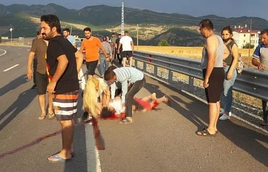 Tunceli'deki kaza anı güvenlik kamerasına yansıdı