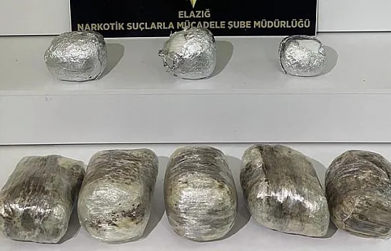 Valizinden 8 kilo uyuşturucu madde çıktı