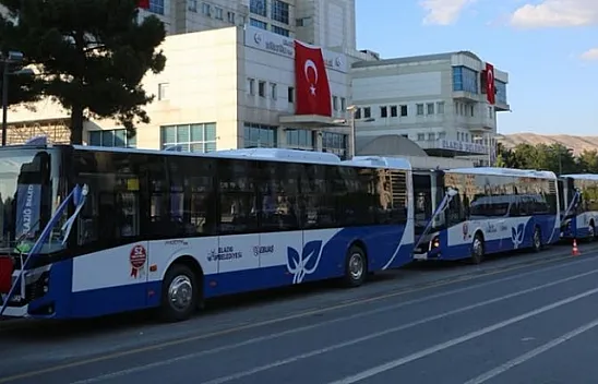 Elazığ'da toplu taşımaya 52 yeni araç