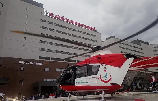 Damdan düşen şahıs helikopterle hastaneye kaldırıldı