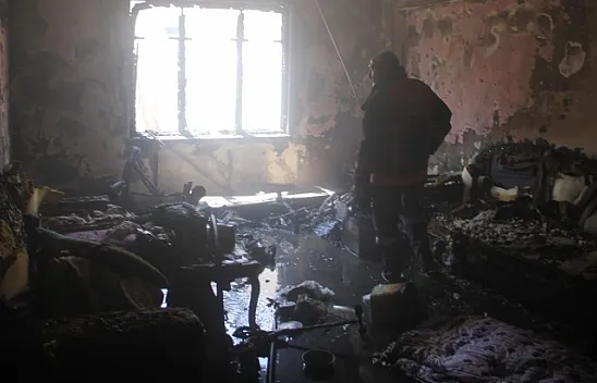 Elazığ'da ev yangını