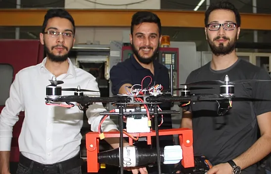 Öğrencilerden roket atan 'İHA'