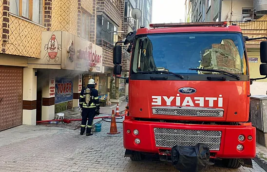 Korku dolu anlar! İş yerinde tüp patladı