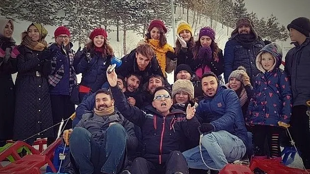 Palandöken'de kızak keyfi